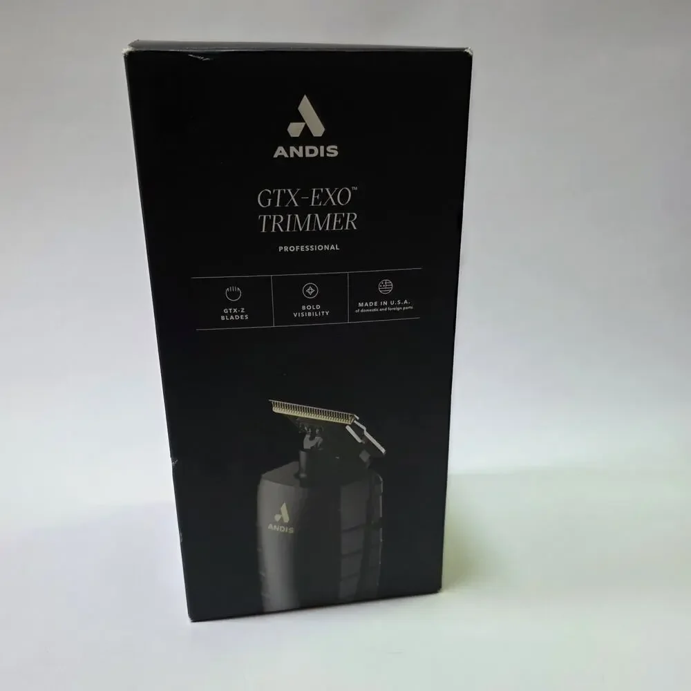 Andis GTX-EXO Cordless Trimmer T-Blade Battery Powered Gray Black Unisex